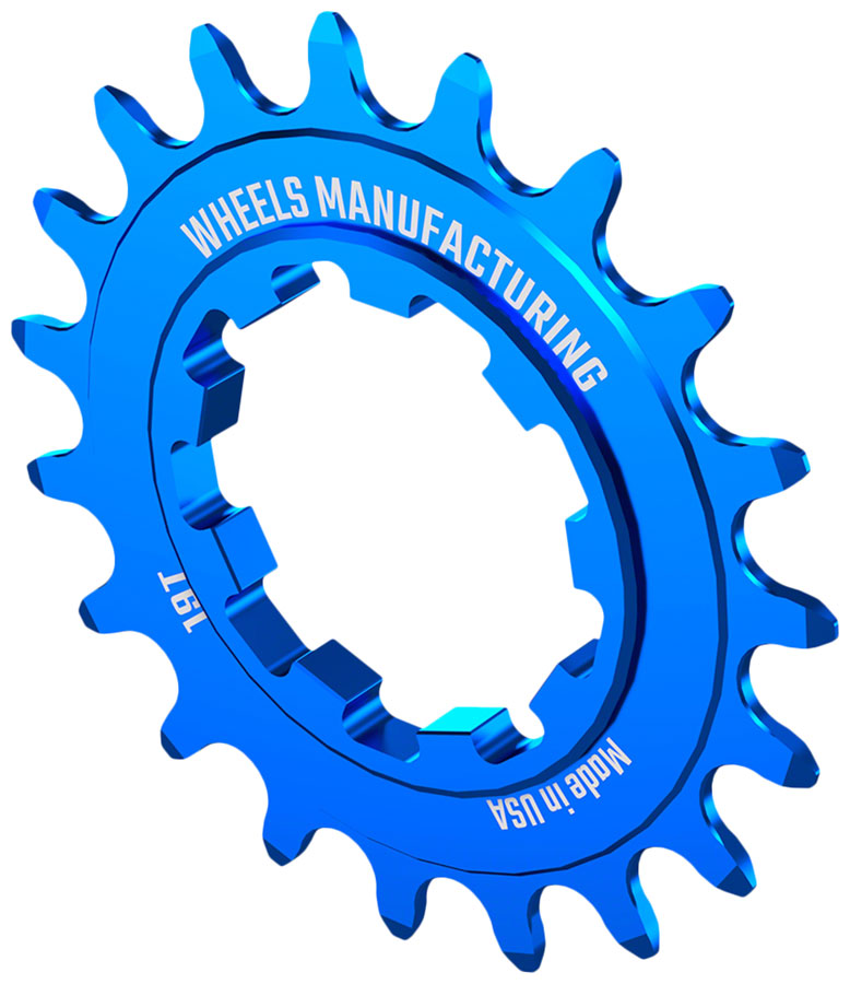Load image into Gallery viewer, Wheels Manufacturing SOLO-SPEED Cog - 19t Fits SOLO-SPLINE SOLO-XD kits Blue
