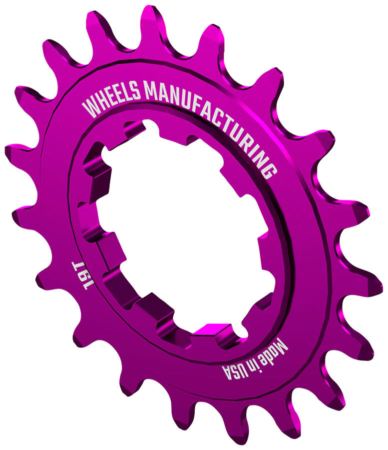 Load image into Gallery viewer, Wheels Manufacturing SOLO-SPEED Cog - 19t Fits SOLO-SPLINE SOLO-XD kits Purple

