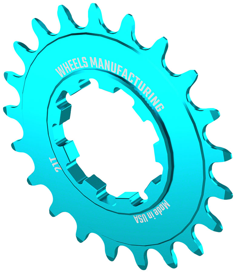 Load image into Gallery viewer, Wheels Manufacturing SOLO-SPEED Cog - 21t Fits SOLO-SPLINE SOLO-XD kits Teal
