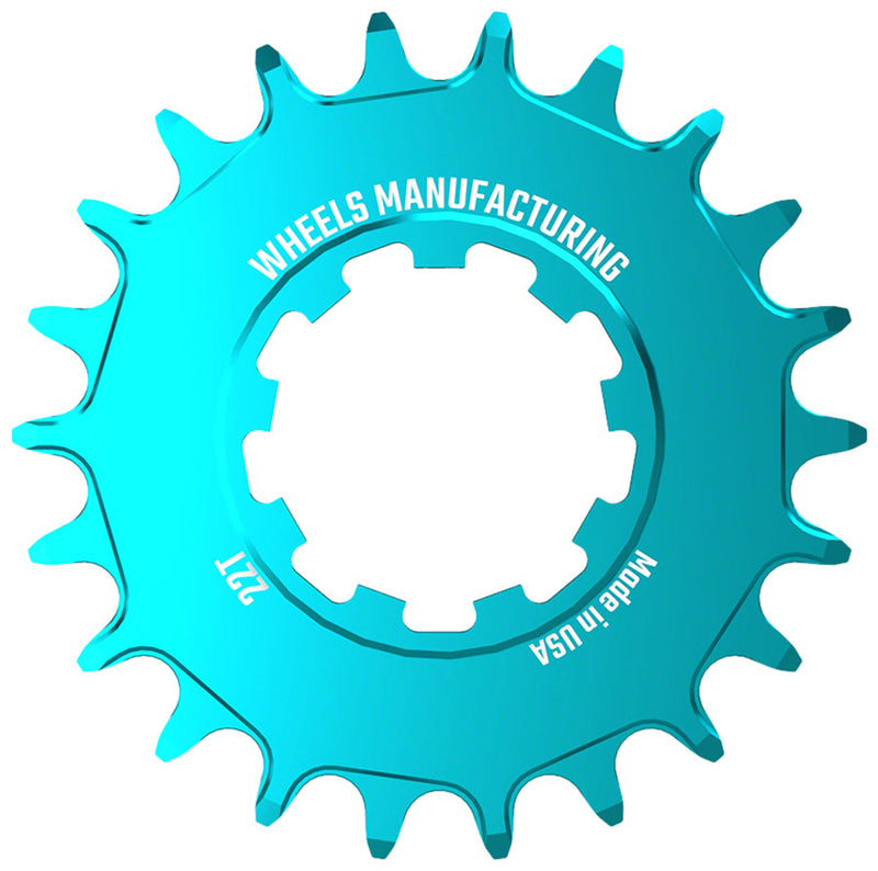 Load image into Gallery viewer, Wheels Manufacturing SOLO-SPEED Cog - 22t Fits SOLO-SPLINE SOLO-XD kits Teal
