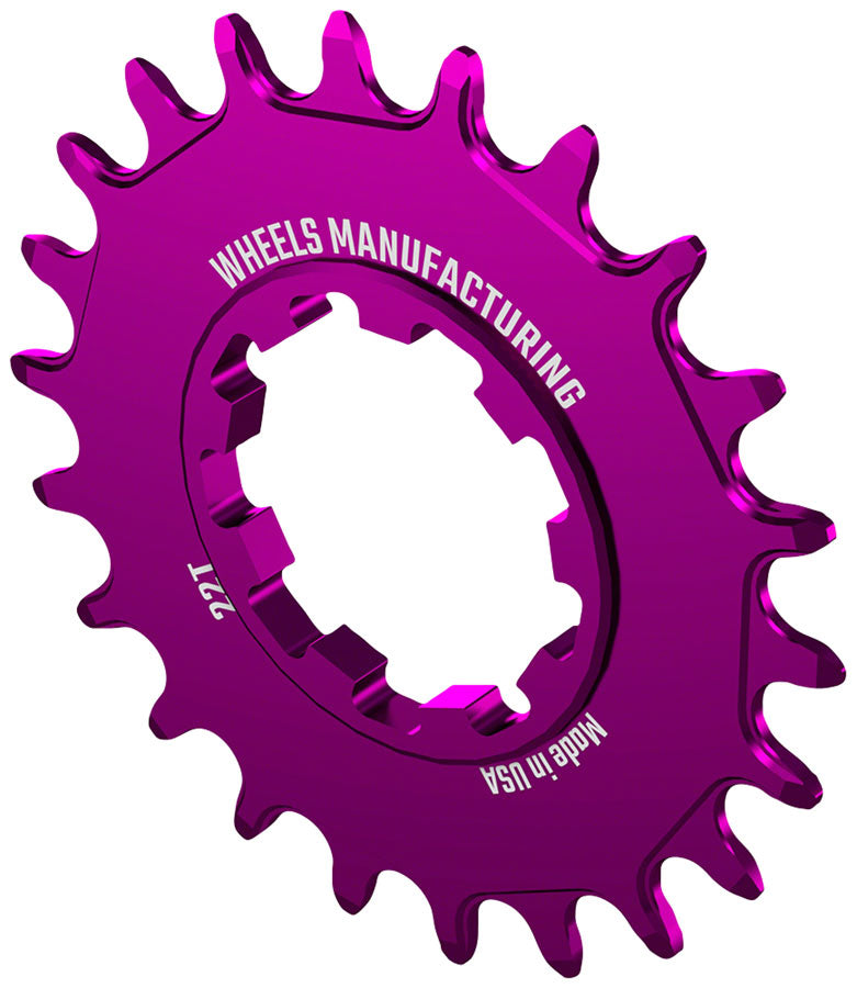 Load image into Gallery viewer, Wheels Manufacturing SOLO-SPEED Cog - 22t Fits SOLO-SPLINE SOLO-XD kits Purple
