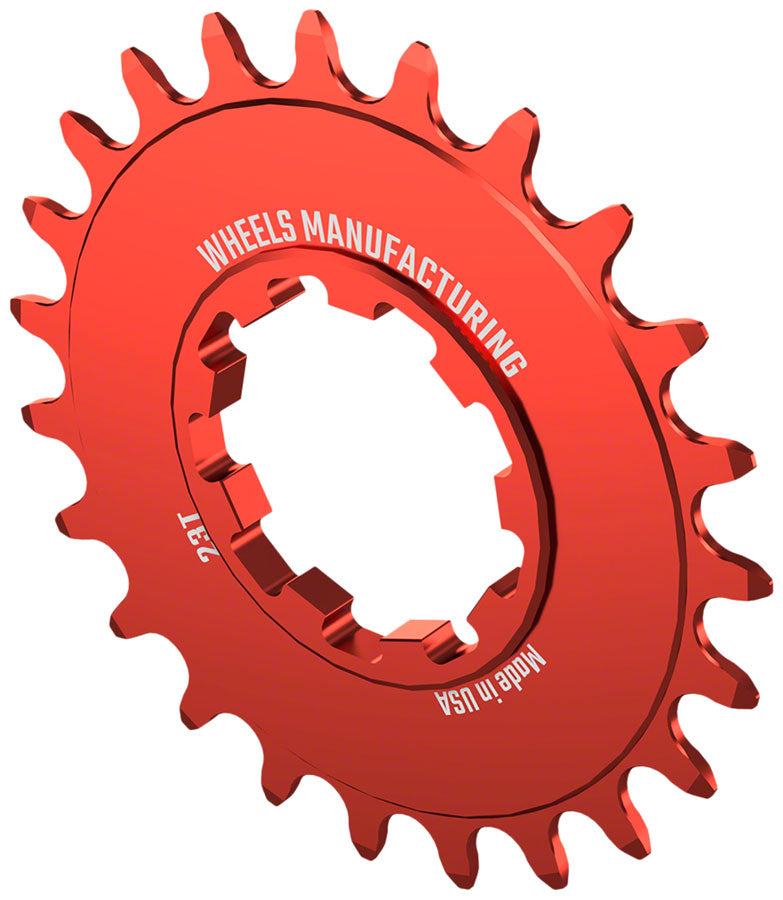 Load image into Gallery viewer, Wheels Manufacturing SOLO-SPEED Cog - 23t Fits SOLO-SPLINE SOLO-XD kits Red
