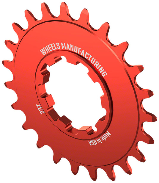 Wheels Manufacturing SOLO-SPEED Cog - 23t Fits SOLO-SPLINE SOLO-XD kits Red