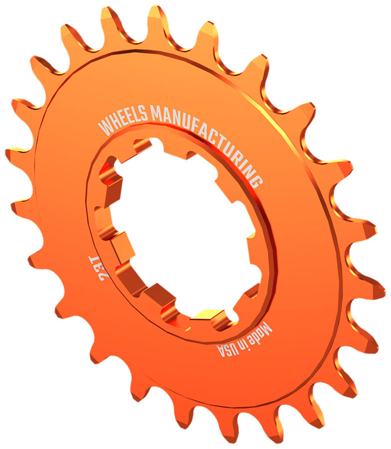 Load image into Gallery viewer, Wheels Manufacturing SOLO-SPEED Cog - 23t Fits SOLO-SPLINE SOLO-XD kits Orange
