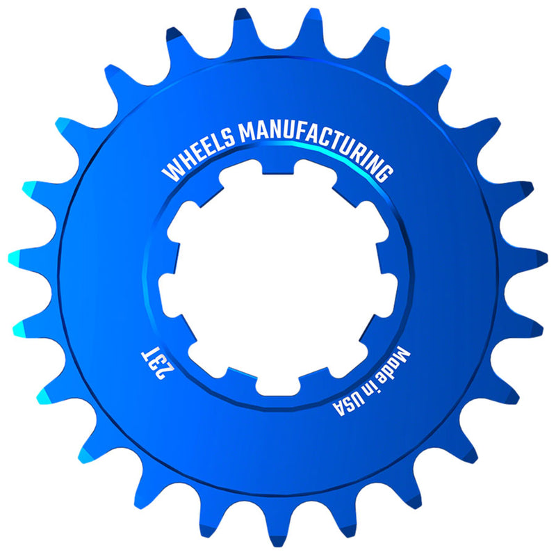 Load image into Gallery viewer, Wheels Manufacturing SOLO-SPEED Cog - 23t Fits SOLO-SPLINE SOLO-XD kits Blue
