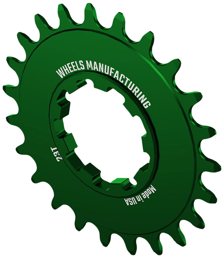 Load image into Gallery viewer, Wheels Manufacturing SOLO-SPEED Cog - 23t Fits SOLO-SPLINE SOLO-XD kits Green

