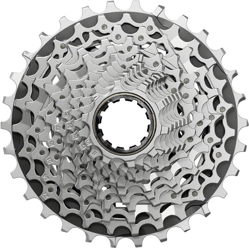 Load image into Gallery viewer, SRAM Force XG-1270 Cassette - 12-Speed 10-30t Silver For XDR Driver Body E1
