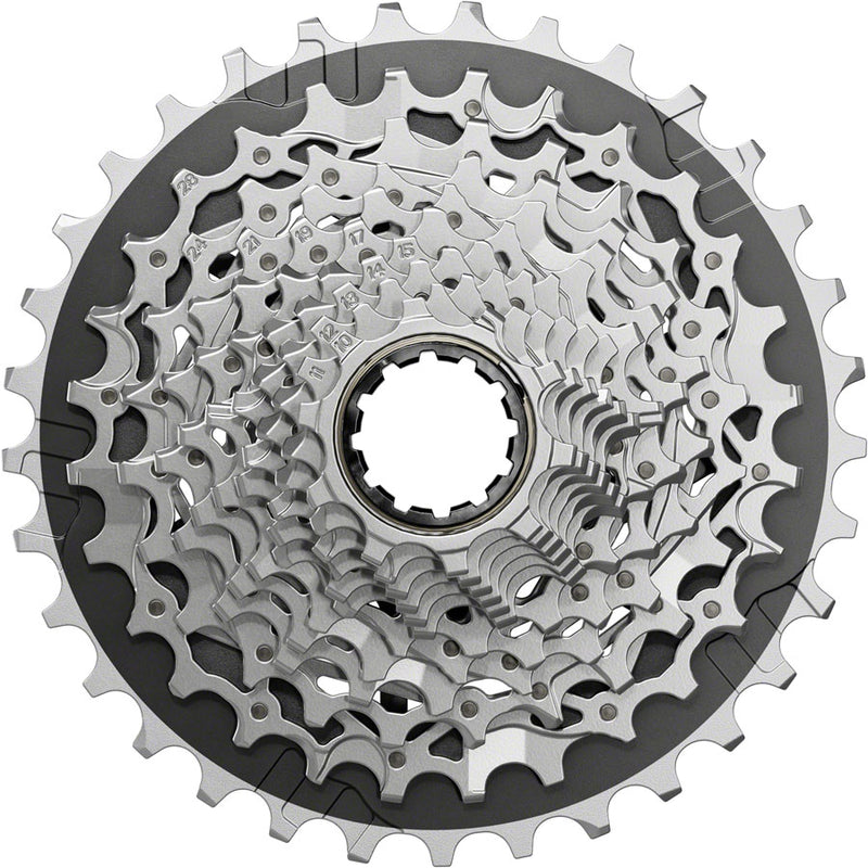Load image into Gallery viewer, SRAM Force XG-1270 Cassette - 12-Speed 10-33t Silver For XDR Driver Body E1
