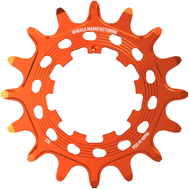 Load image into Gallery viewer, Wheels Manufacturing SOLO HG Cog - 16t Fits SOLO-HG Kits Orange
