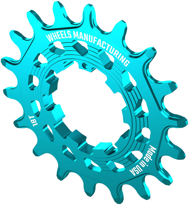 Load image into Gallery viewer, Wheels Manufacturing SOLO HG Cog - 18t Fits SOLO-HG Kits Teal
