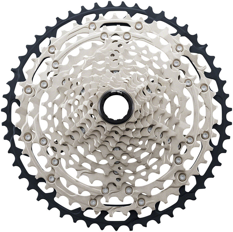 Load image into Gallery viewer, Shimano SLX CS-M7100 Cassette - 12-Speed 10-45t Silver/Black Micro Spline
