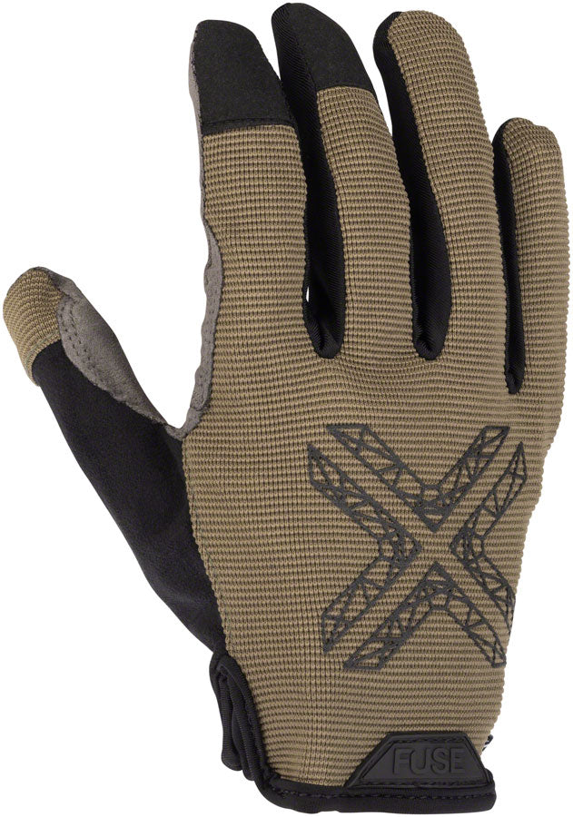 Load image into Gallery viewer, FUSE Stealth Gloves - Olive Full Finger Small
