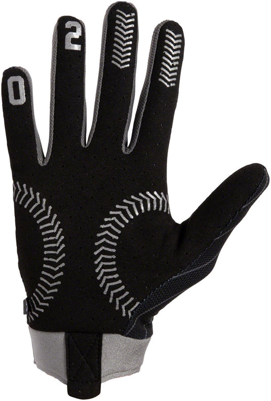 FUSE Omega Gloves - Ballpark Full Finger Black/Silver Medium