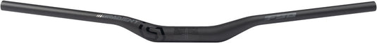 Full Speed Ahead Gradient Carbon Riser Handlebar - Carbon 35mm Clamp 30mm Rise 800mm BLK