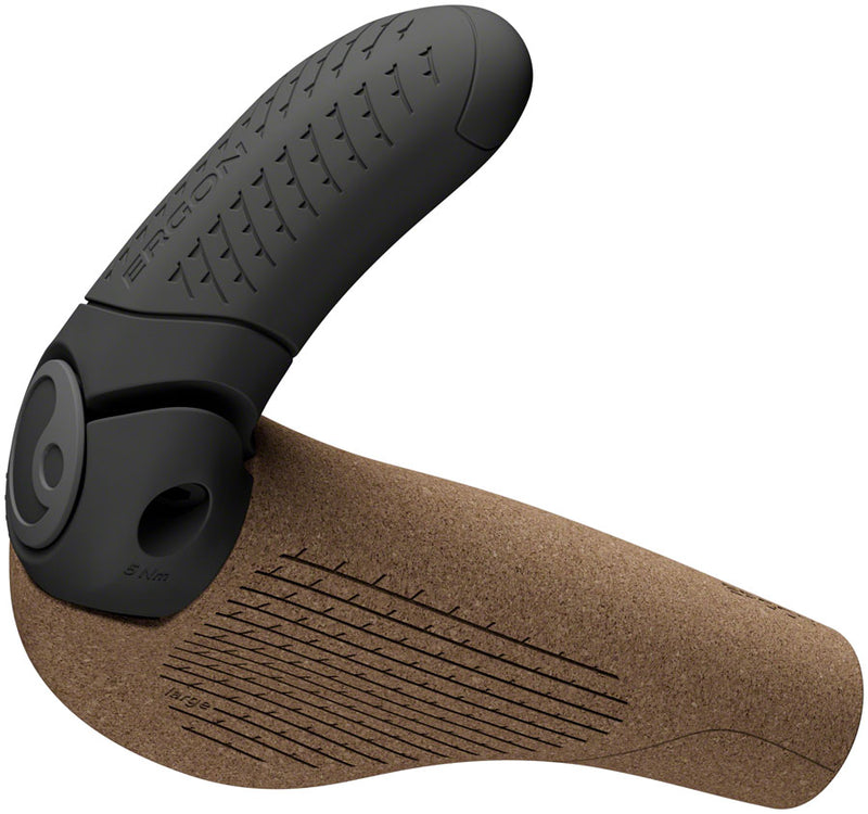 Load image into Gallery viewer, Ergon GP3 Evo BioKork Grips - Lock-On Large Black/Tan
