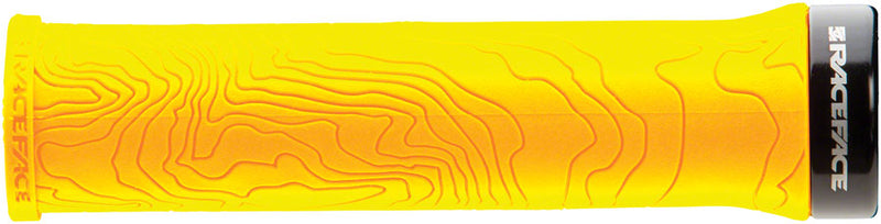 Load image into Gallery viewer, RaceFace Half Nelson Grips - Yellow Lock-On
