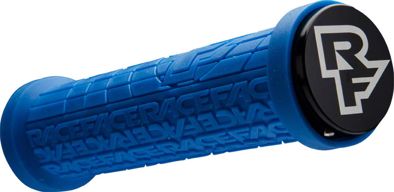 Load image into Gallery viewer, RaceFace Grippler Grips - Blue Lock-On 33mm
