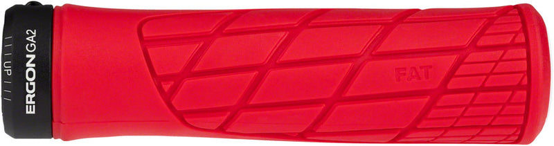 Load image into Gallery viewer, Ergon GA2 Fat Grips - Risky Red Lock-On
