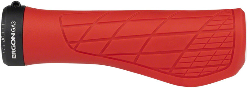 Load image into Gallery viewer, Ergon GA3 Grips - Risky Red Lock-On Small
