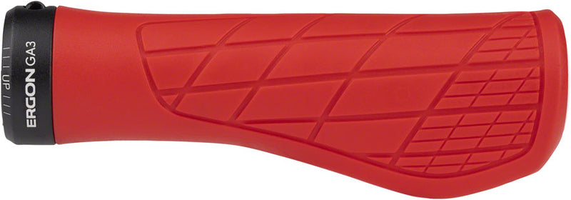 Load image into Gallery viewer, Ergon GA3 Grips - Risky Red Lock-On Large
