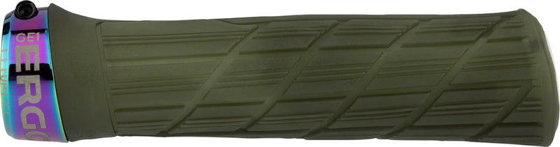 Load image into Gallery viewer, Ergon GE1 Evo Factory Grips - Frozen Moss/Oil Slick Lock-On
