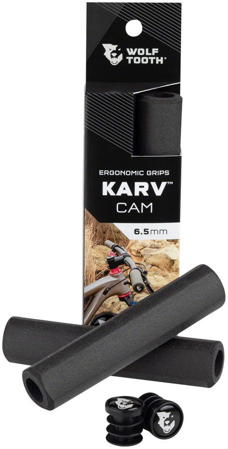 Load image into Gallery viewer, Wolf Tooth Components Karv Cam 6.5mm Thick/32mm Dia Grip Set Black
