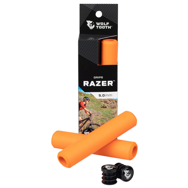 Load image into Gallery viewer, Wolf Tooth Razer Grips - Orange
