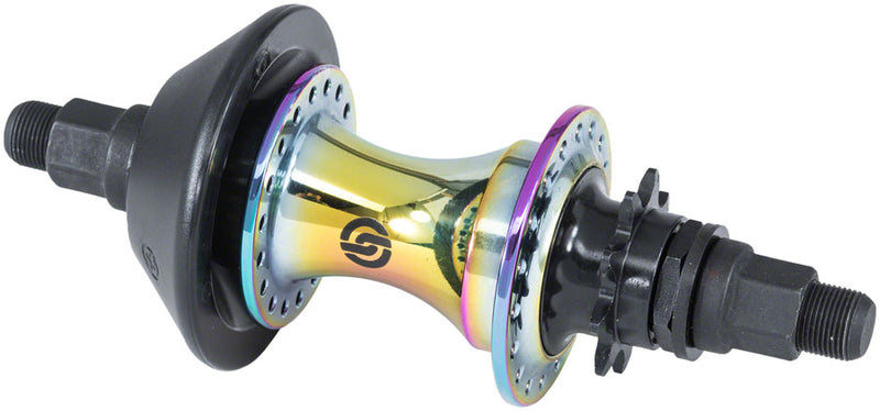 Load image into Gallery viewer, Salt EX Rear Hub - 14mm 36H Cassette RHD Oil Slick
