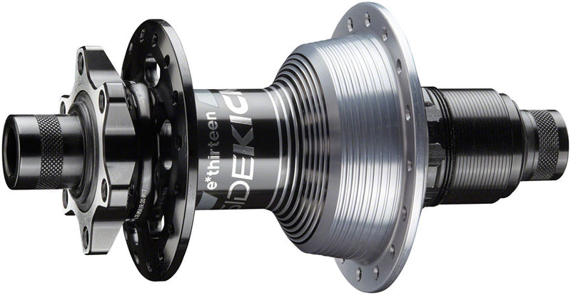 Load image into Gallery viewer, e*thirteen Sidekick Rear Hub - 12 x 148mm 6-Bolt XD BLK/Sterling Silver 28H
