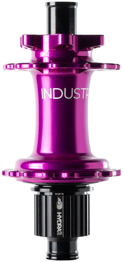 Load image into Gallery viewer, Industry Nine Hydra 2 Classic Rear Hub - 12 x 148mm 6-Bolt Micro Spline Purple 28H
