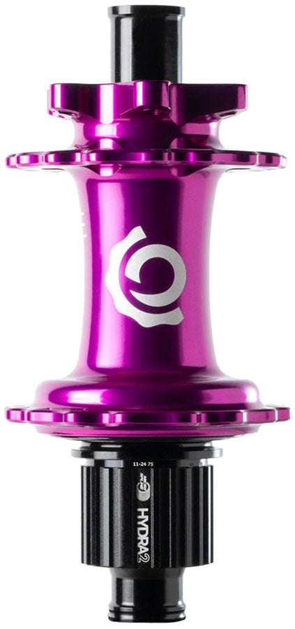 Load image into Gallery viewer, Industry Nine Hydra 2 Classic Rear Hub - 12 x 148mm 6-Bolt Micro Spline Purple 28H
