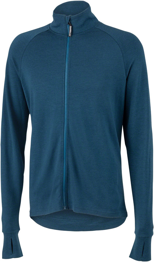 Load image into Gallery viewer, Surly Merino Wool Jersey - Navy Long Sleeve Men's X-Large

