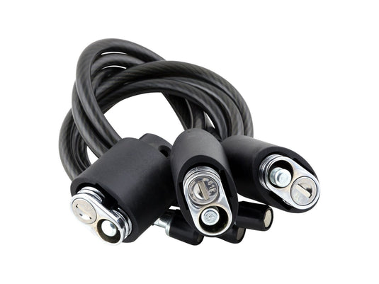 Car Rack Part Kuat Cable Lock w/Lock Hitch Pin Triple Black
