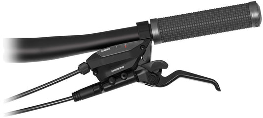Shimano ST-EF515-2L EZ Fire Plus Shift/Brake Lever - Left 2x Shift Optical Gear Display For Hydraulic Disc Brake BLK