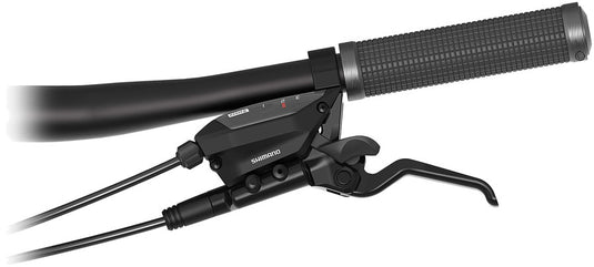 Shimano ST-EF515-L EZ Fire Plus Shift/Brake Lever - Left 3x Shift Optical Gear Display For Hydraulic Disc Brake BLK