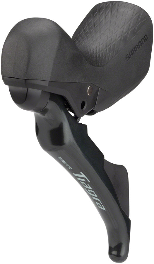 Load image into Gallery viewer, Shimano Tiagra ST-4720/BR-4770 Mechanical Shift/Hydraulic Brake Lever Caliper - Front Flat Mount Finned Resin Pads BLK
