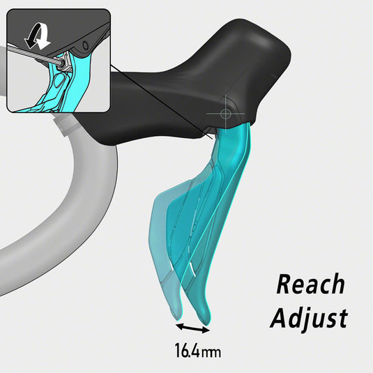 Shimano 105 ST-R7170-RE Di2 Shift/Brake Lever - Right 12-Speed Black