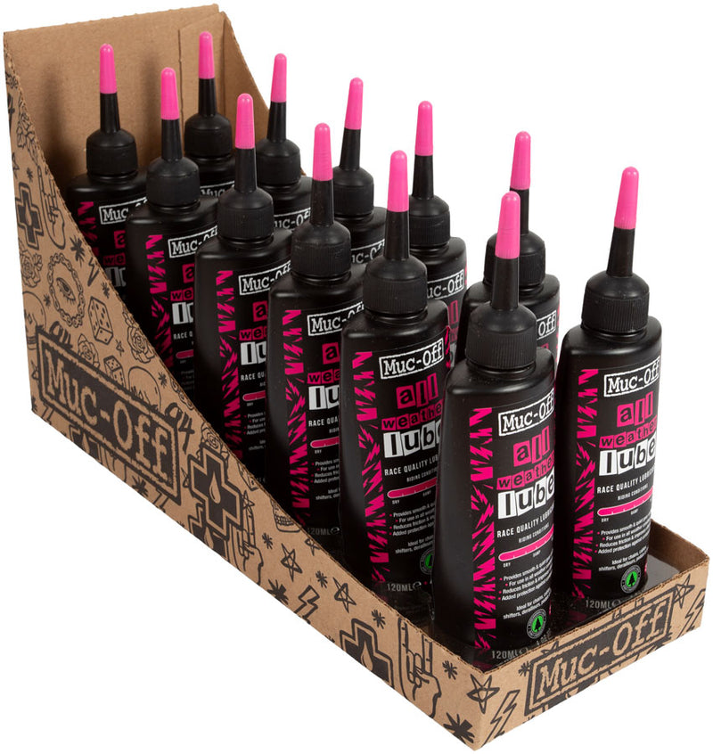Load image into Gallery viewer, Muc-Off All Weather Lube - 120ml Drip POP Box of 12
