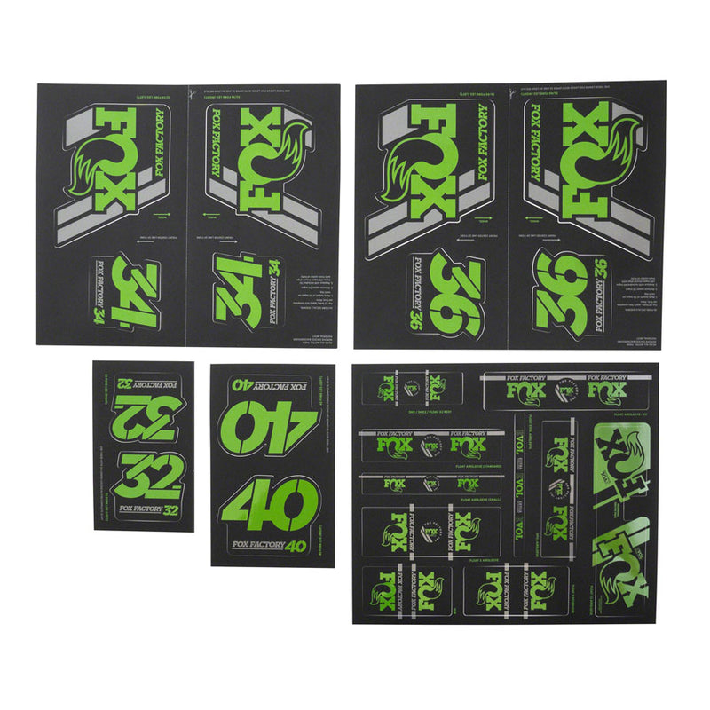 Load image into Gallery viewer, FOX Heritage Decal Kit for Forks and Shocks Green
