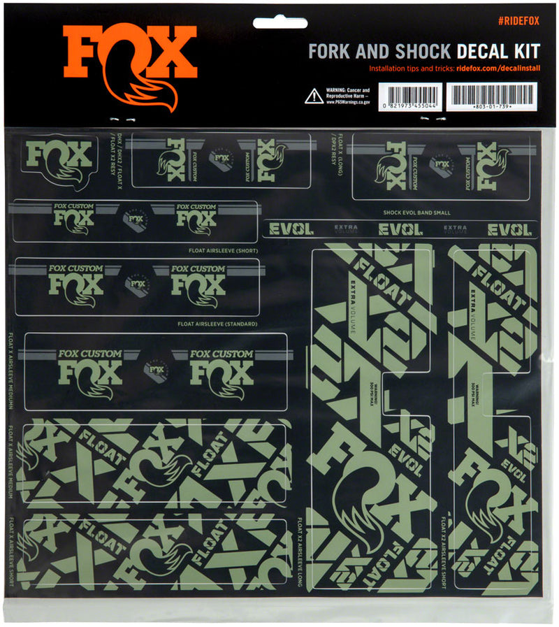 Load image into Gallery viewer, FOX Fork and Shock Decal Kit - Pistachio
