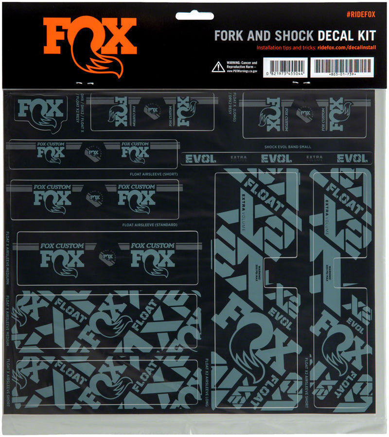 Load image into Gallery viewer, FOX Fork and Shock Decal Kit - Storm Blue
