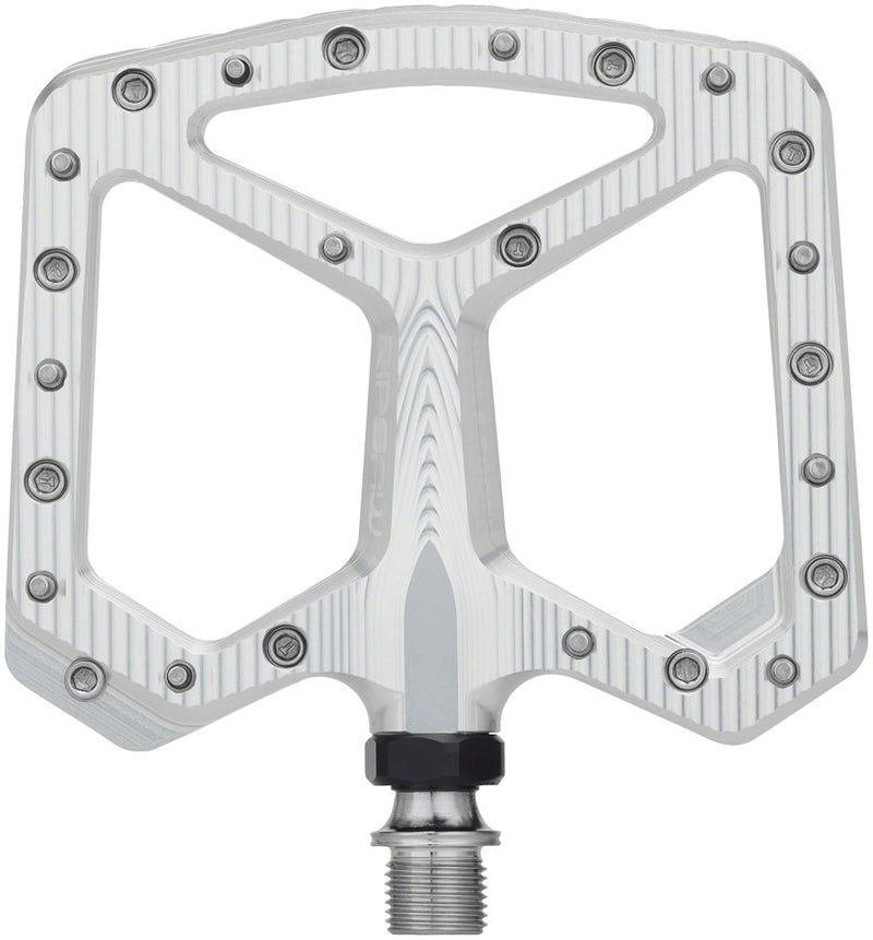 Load image into Gallery viewer, Wolf Tooth Ripsaw Aluminum Pedals - Platform Aluminum 9/16" Black Raw Silver

