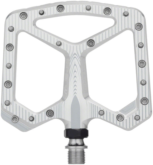 Wolf Tooth Ripsaw Aluminum Pedals - Platform Aluminum 9/16" Black Raw Silver