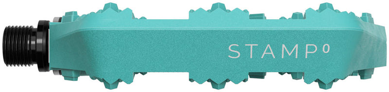 Load image into Gallery viewer, Crankbrothers Stamp 0 Pedals - Platform Composite 9/16" Turquoise Large
