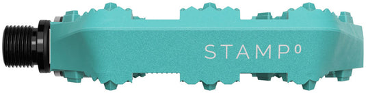Crankbrothers Stamp 0 Pedals - Platform Composite 9/16" Turquoise Small