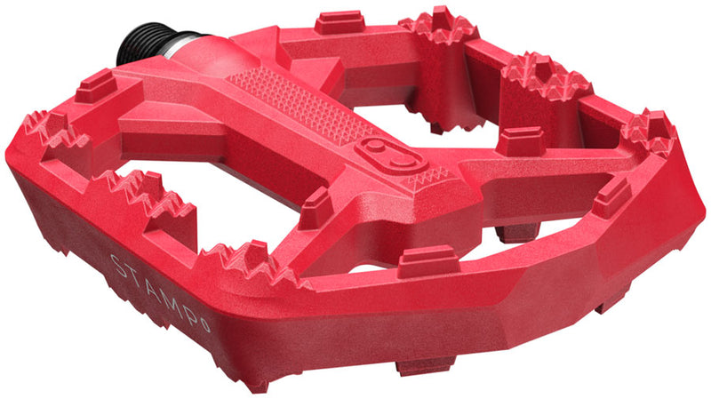 Load image into Gallery viewer, Crankbrothers Stamp 0 Pedals - Platform Composite 9/16" Bright Red Small
