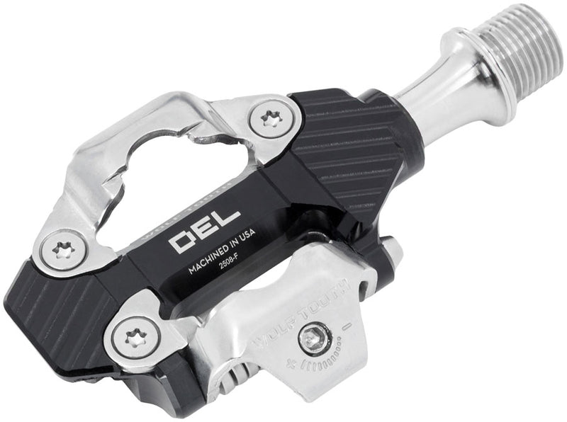 Load image into Gallery viewer, Wolf Tooth DEL Gravel Race Clipless Pedals - Single Sided Clipless Alloy 9/16" BLK Pair Shimano SPD
