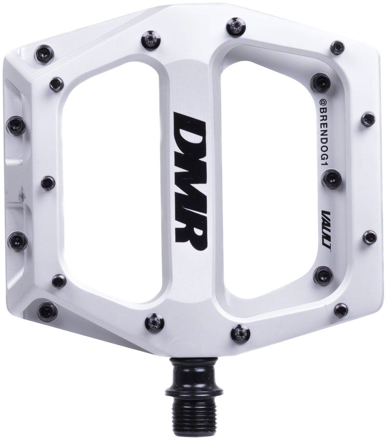 Load image into Gallery viewer, DMR Vault Pedals - Platform Aluminum 9/16" White Brendog Edition
