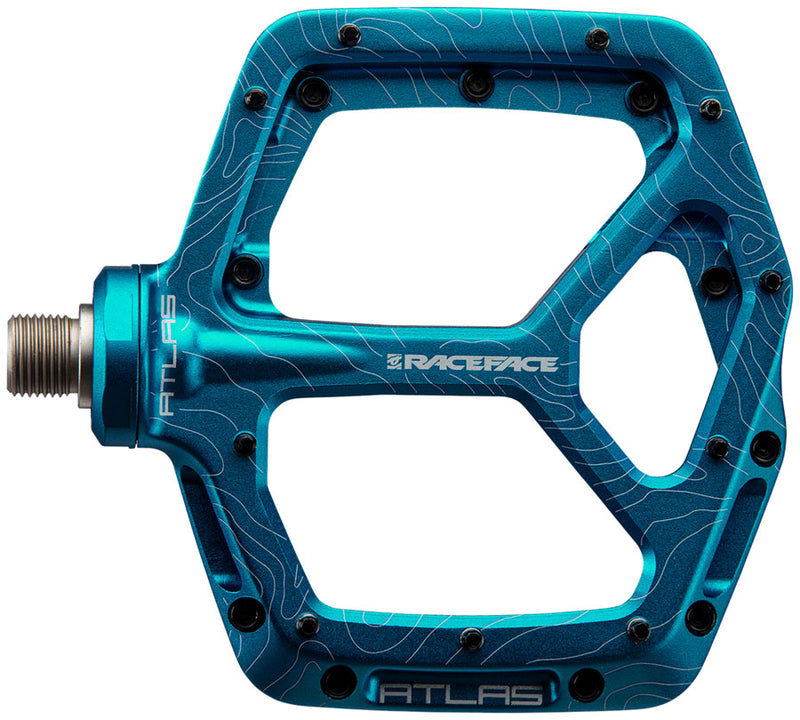 Load image into Gallery viewer, RaceFace Atlas Pedals - Platform Aluminum 9/16" Turquoise

