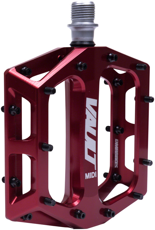 Load image into Gallery viewer, DMR Vault MIDI Pedals - Platform Aluminum 9/16" Deep Red
